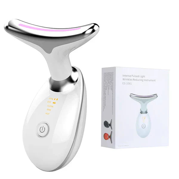 LumiSkin™ - Masajeador Facial Anti Papada con Luz LED! 🌟