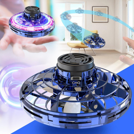 VuelaPop™ - Drone Giroscopio Volador Spinner RGB LED