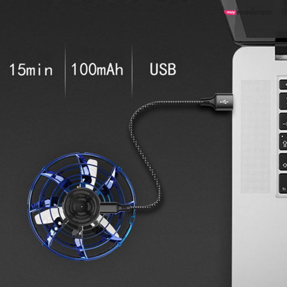 VuelaPop™ - Drone Giroscopio Volador Spinner RGB LED