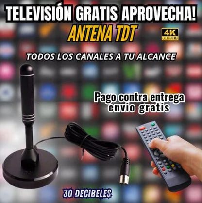 Antena Digital 4K TDT 2025 + CANALES GRATIS.