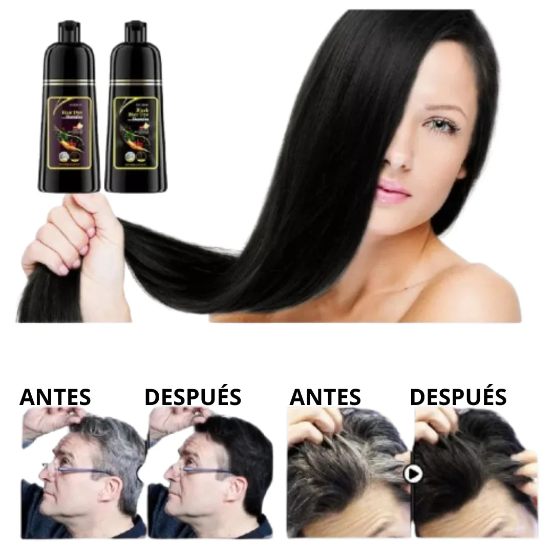 TintaCanas™ - SHAMPOO NEGRO INSTANTANEO