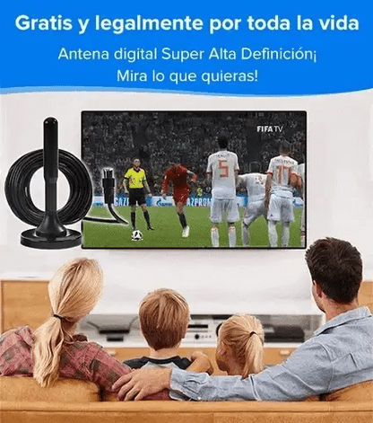 Antena Digital 4K TDT 2025 + CANALES GRATIS.